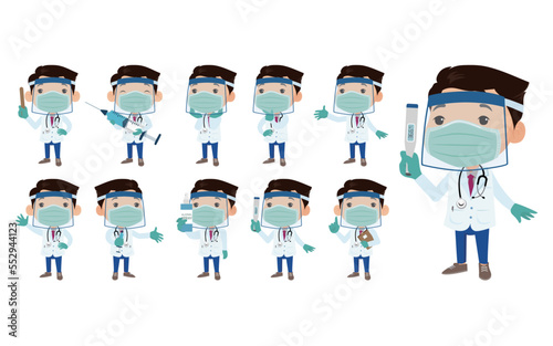 Doctor wearing protective suite to fight coronavirus
