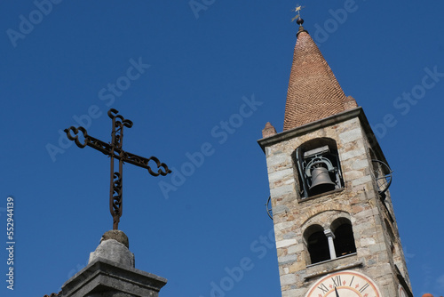 La chiesa di Santa Maria dell Purificazione a Comano, Canton Ticino, Svizzera. photo