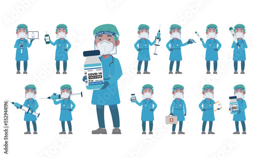 Doctor wearing protective suite to fight coronavirus
