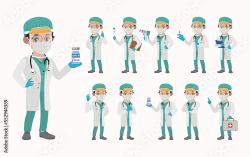 Doctor wearing protective suite to fight coronavirus
