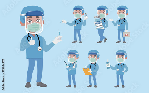 Doctor wearing protective suite to fight coronavirus