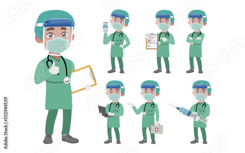 Doctor wearing protective suite to fight coronavirus