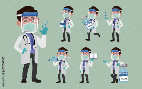 Doctor wearing protective suite to fight coronavirus
