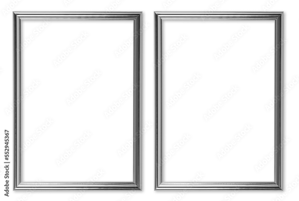 Silver photo Frame Stock Photo Adobe Stock