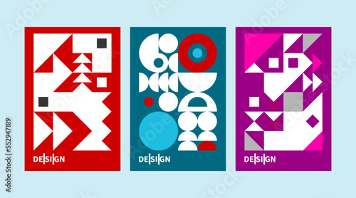 Bauhaus style poster