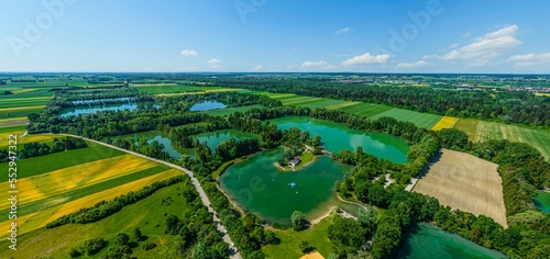 Die Sander Seen im unteren Lechtal - Naherholungsgebiet in Nordschwaben