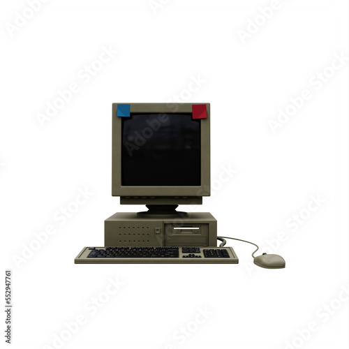 Old computer isolated