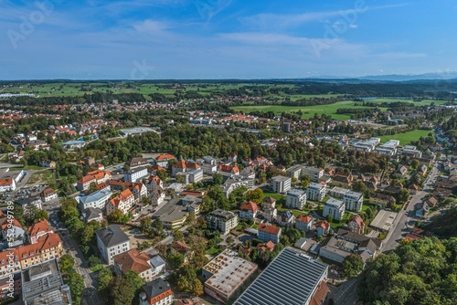 Fototapeta Naklejka Na Ścianę i Meble -  Kaufbeuren im Luftbild - Ausblick auf die südlichen Stadtteile