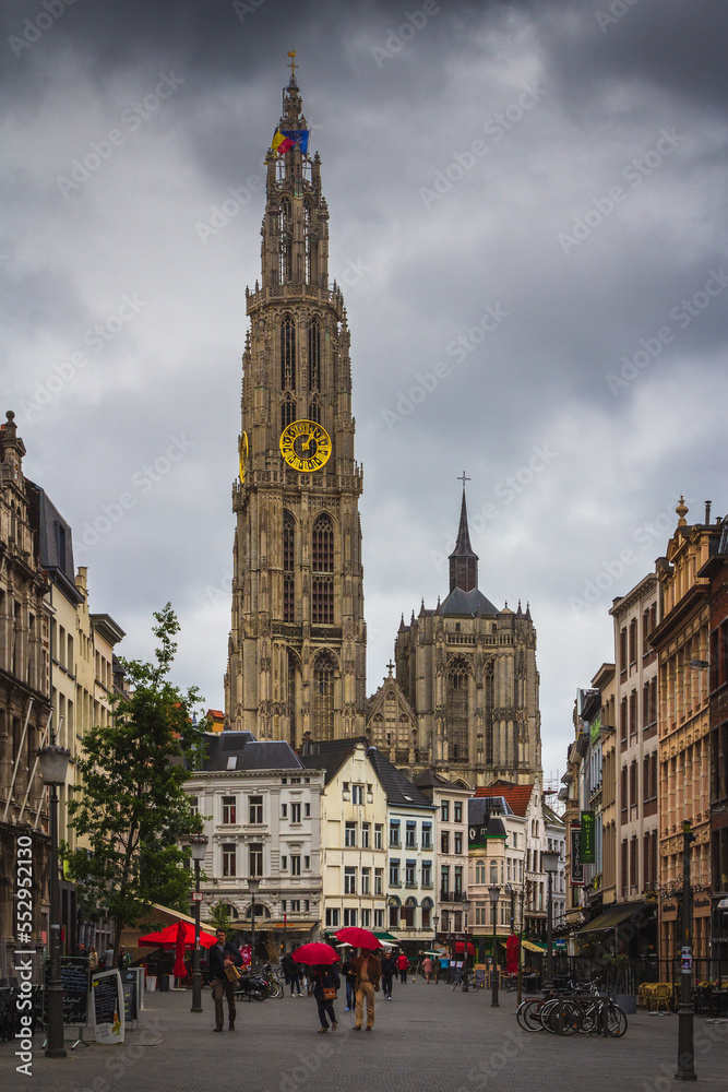 Obraz premium In the historic centre of Antwerp