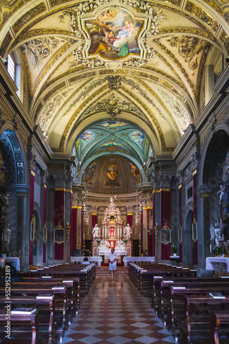 Inside the church in Udine
