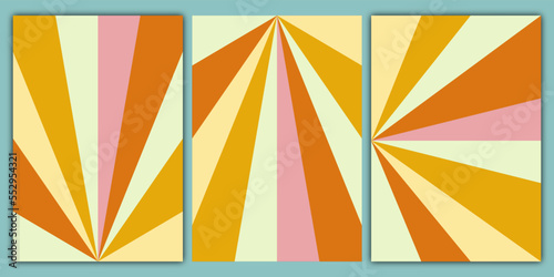 Vector background with groovy hippie 70s style sunrise, Y2k aesthetic, twisted and distorted vector texture Waves, swirl, twirl pattern. 