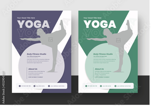 Yoga Flyer Layout, Meditation Flyer Template
