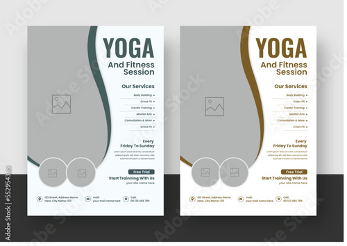 Yoga and Meditation Flyer, Yoga Poster Design