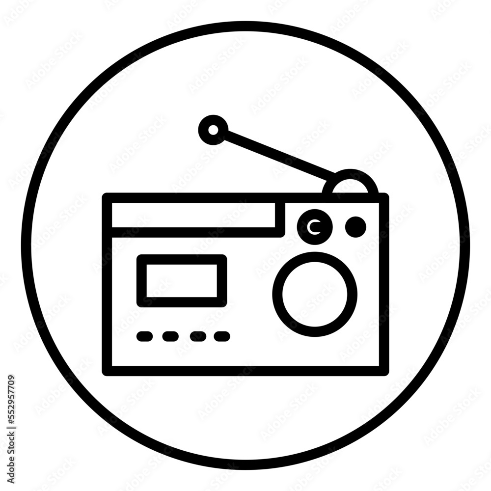 Fototapeta premium radio icon