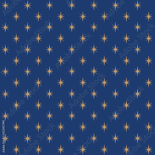 background blue and gold stars