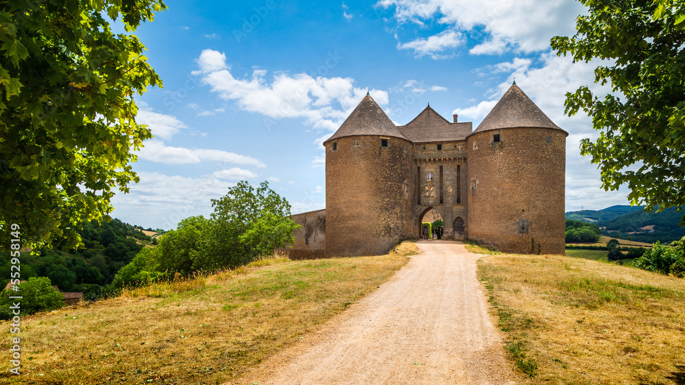 View castle in Berze-la-Ville