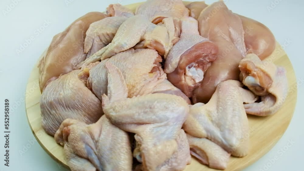 chicken meat on a light background. selective focus. chicken meat on a light background. selective focus.