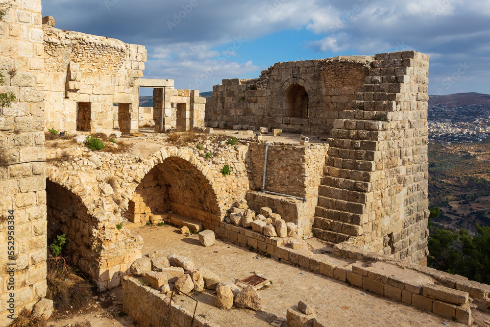 Castle ruins in Ajloun