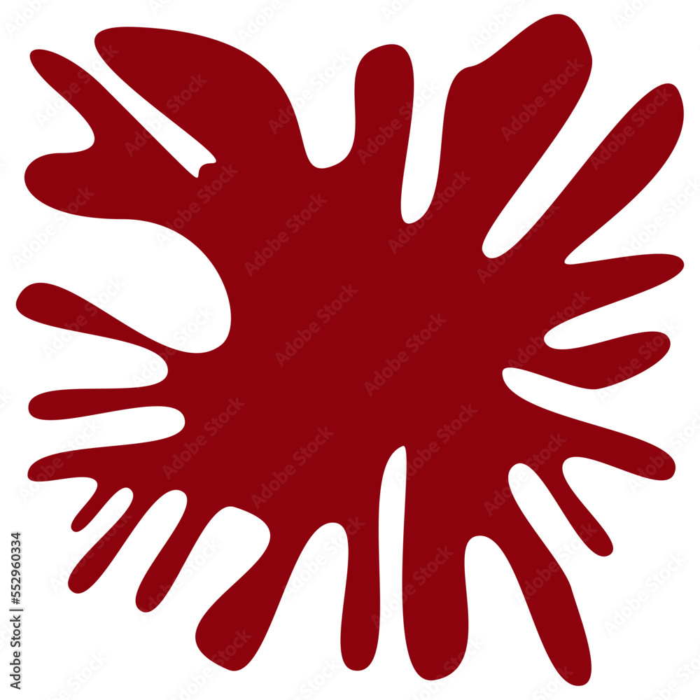 Obraz premium An abstract transparent splatter shape design element.
