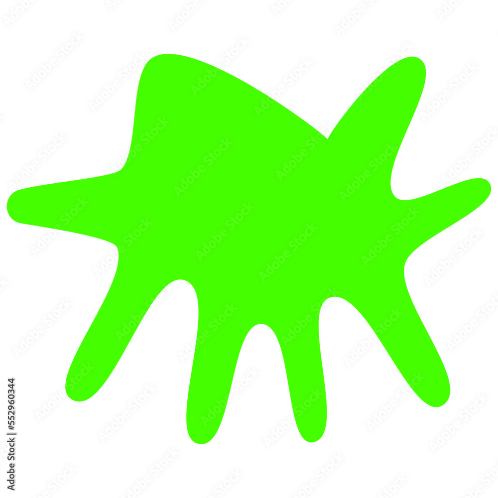 Obraz premium An abstract transparent splatter shape design element.