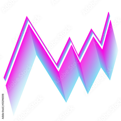 An abstract transparent waveform gradient design element.
