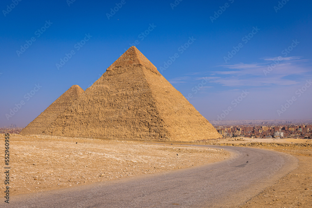 View to great Egypt pyramides