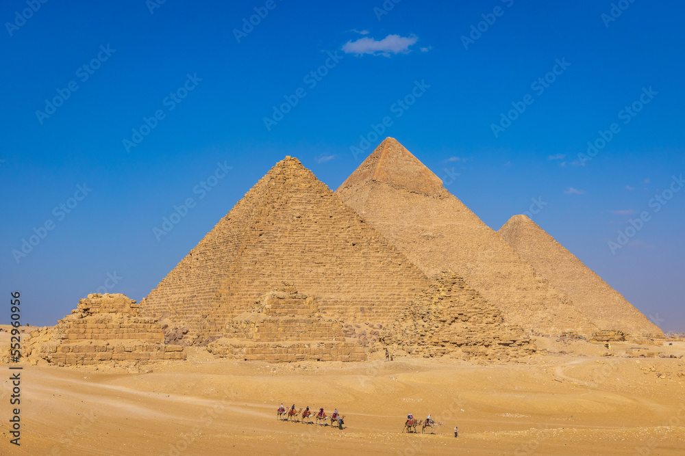 View to great Egypt pyramides View to great Egypt pyramides