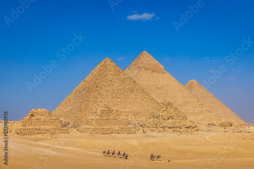 View to great Egypt pyramides photo