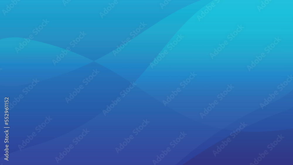 ブルーの波　アブストラクト　背景イラスト