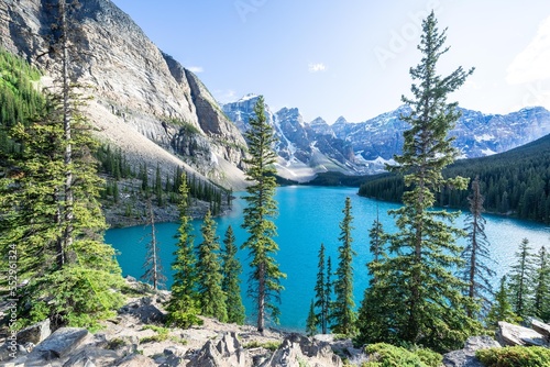 Fototapeta Naklejka Na Ścianę i Meble -  Moraine Lake , Rocky Mountains, Banff National Park, Alberta, Canada