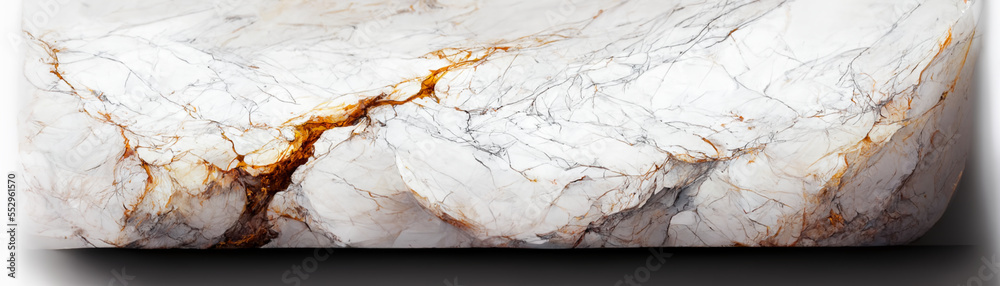 Fototapeta premium Beautiful white marble background image. Abstract illustration for banner, template