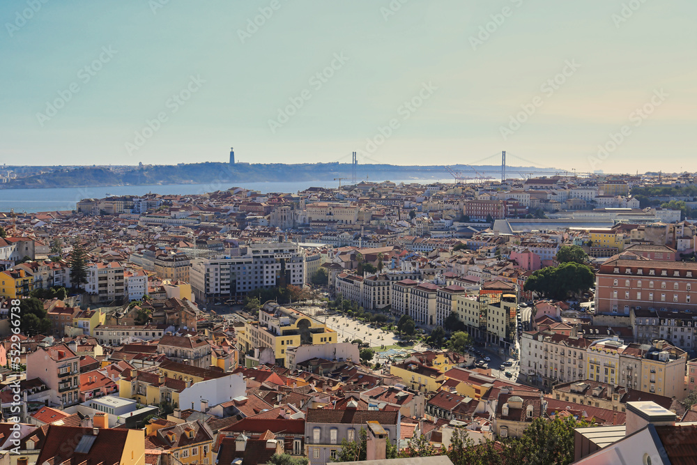 View of Lisbon from the Senhora do Monte viewpoint