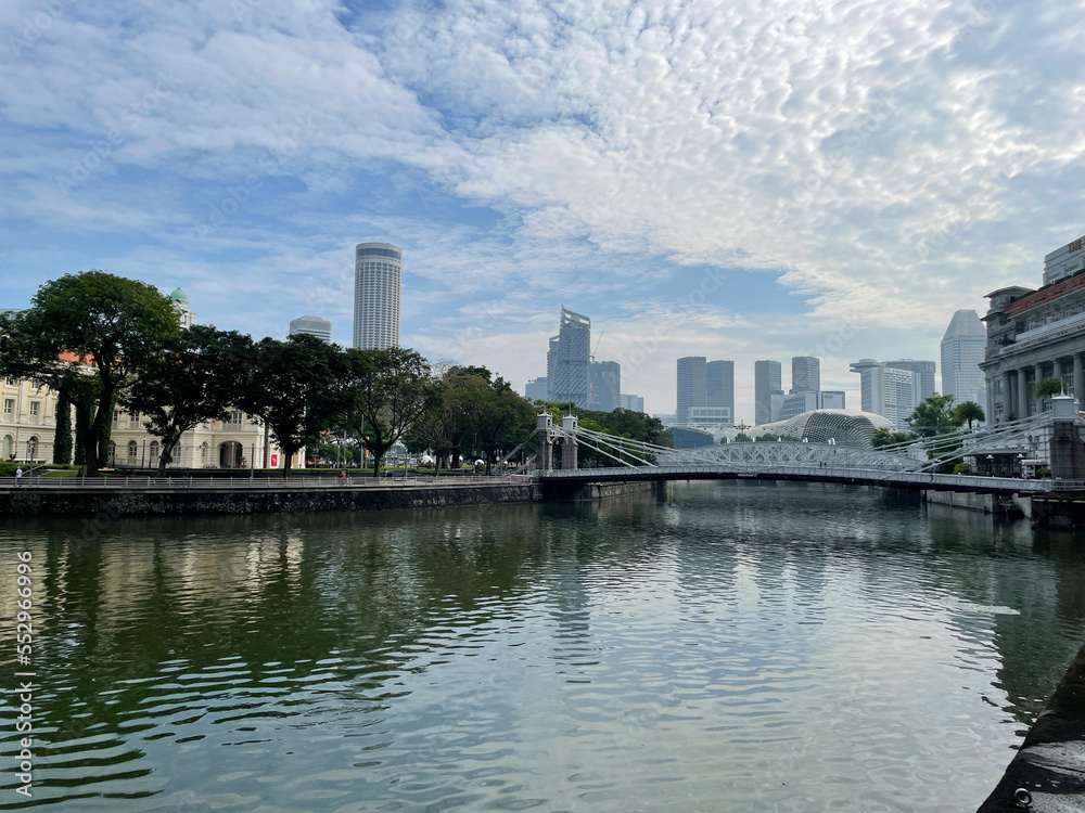 City view nearby the river in singapore