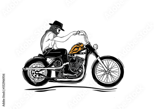 Fotografie Chopper motorcycle