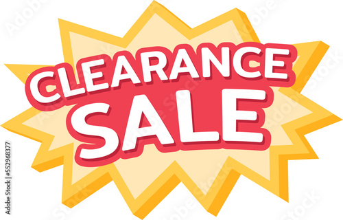 Clearance sale starburst label, Promotion discount banner templates
