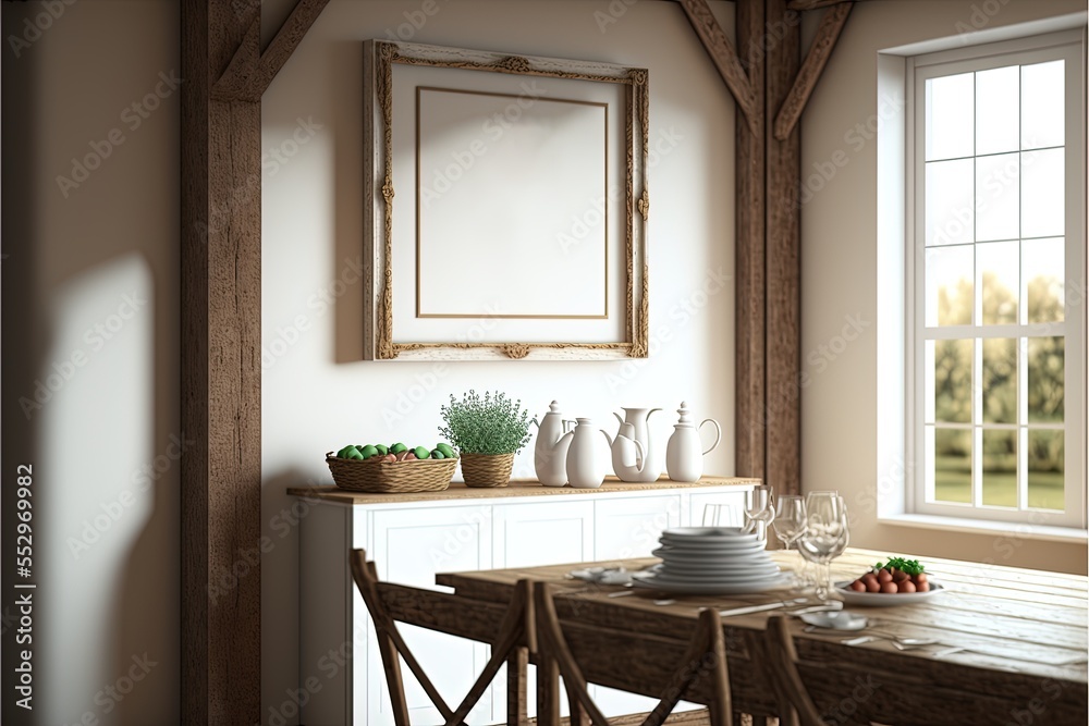 Fototapeta premium Digital illustration about house interior.