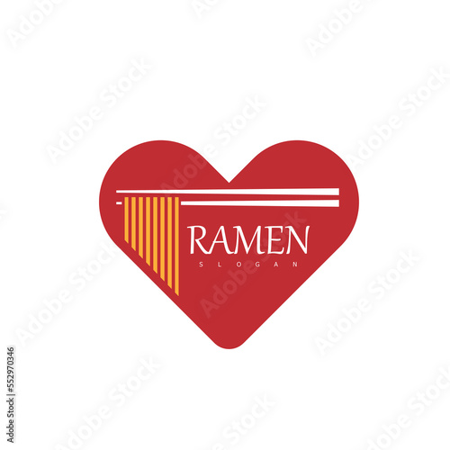 ramen noodle logo food design symbol