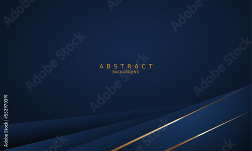 dark blue luxury premium background and gold line.