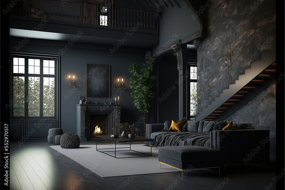Digital illustration about house interior. Digital illustration about house interior.