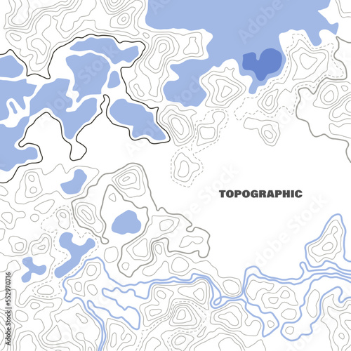 Background of contour topographic map. Abstract topography and geography grid background. Business concept.