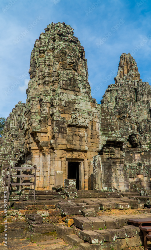 Ancient towers at Bayon Temple - Angkor Wat, Cambodia