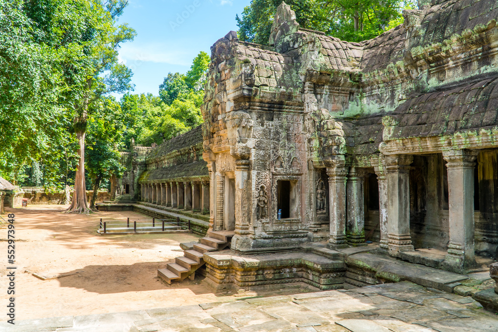 Ancient ruins at Ta Prohm Temple - Angkor Wat, Cambodia Ancient ruins at Ta Prohm Temple - Angkor Wat, Cambodia