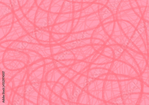 ピンクの絡まる線のアナログ風背景素材 © imori