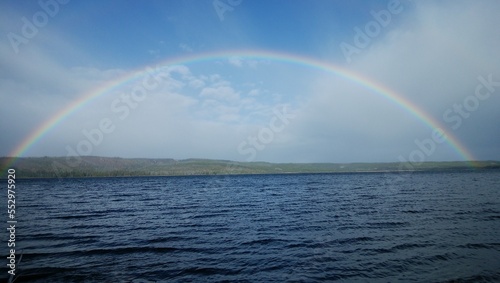 Fototapeta Naklejka Na Ścianę i Meble -  rainbow over the lake