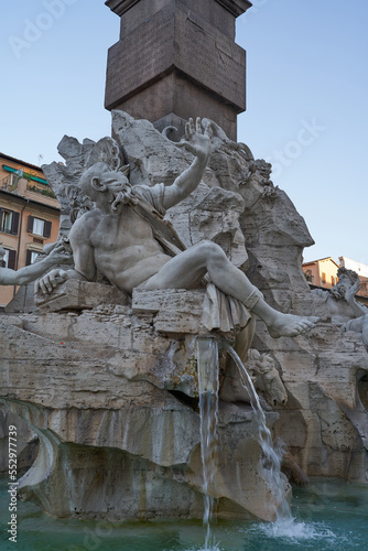 Rome, Italy - September 23, 2022 - Piazza Navona square in the center of Rome