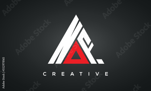  Triangle letters NOF monogram logo photo