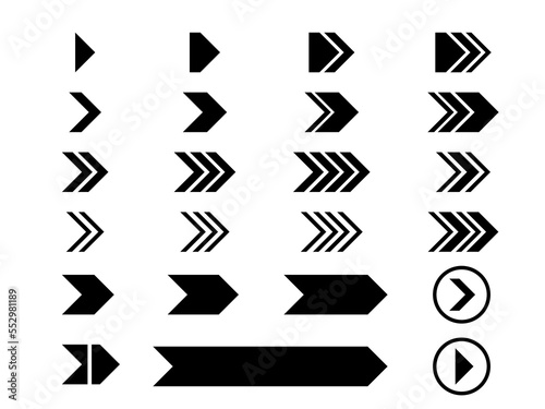 Arrows set vector collection. Arrow icon. Arrow. Cursor simple arrows. on a white background vector illustration