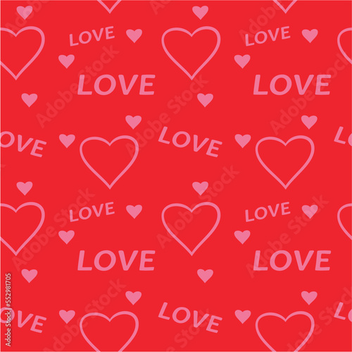 Festive patern for valentine's day. Beautiful vector drawing. Seamless holiday pattern for fabric and packaging.