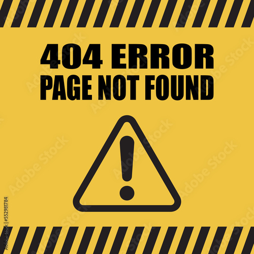 Logo 404 error page not found.