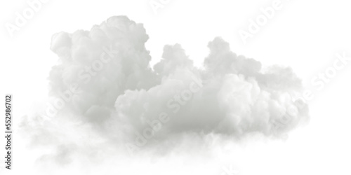 Fotografie, Obraz Steam condensation cumulus cloudy special effect 3d rendering png file
